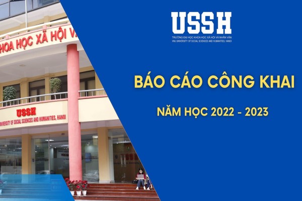 Báo cáo "3 công khai" của trường ĐHKHXH&NV năm học 2022-2023