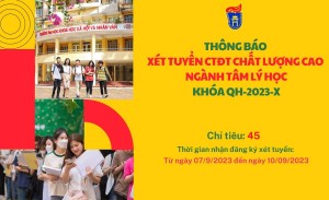 10 trang web cá cược bóng đá hàng đầu Xét tuyển CTĐT CLC ngành Tâm lý học khoá QH-2023-X