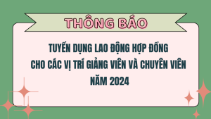 10 trang web cá cược bóng đá hàng đầu tuyển lao động hợp đồng cho các vị trí Giảng viên và Chuyên viên năm 2024