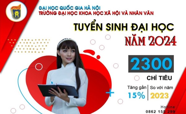 Trường ĐH KHXH&NV, ĐHQGHN tăng 15% chỉ tiêu tuyển sinh đại học chính quy năm 2024