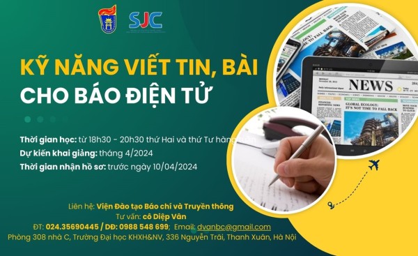 10 trang web cá cược bóng đá hàng đầu tuyển sinh Khóa đào tạo “Kỹ năng viết tin, bài cho báo điện tử”