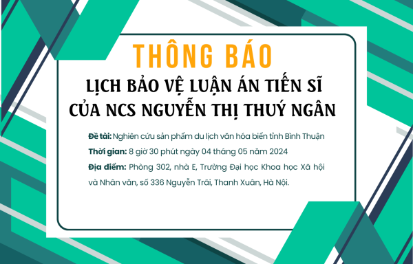 10 trang web cá cược bóng đá hàng đầu lịch tổ chức bảo vệ luận án tiến sĩ cho nghiên cứu sinh Nguyễn Thị Thuý Ngân