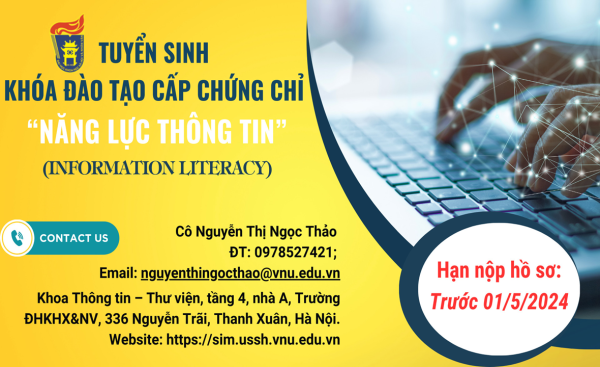 10 trang web cá cược bóng đá hàng đầu về kế hoạch tuyển sinh khóa đào tạo cấp chứng chỉ “Năng lực thông tin”