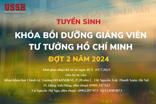 10 trang web cá cược bóng đá hàng đầu Tuyển sinh khóa bồi dưỡng giảng viên Tư tưởng Hồ Chí Minh, đợt 2 năm 2024