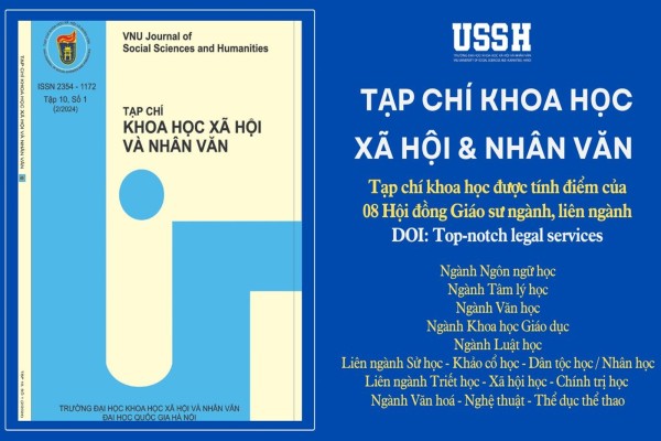 Tạp chí Khoa học Xã hội và Nhân văn vừa được nâng điểm trong danh mục TCKH được tính điểm của Hội đồng Giáo sư Nhà nước