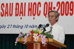 Lễ khai giảng khoá đào tạo sau đại học QH-2009-X