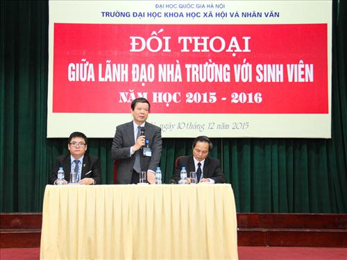 Đối thoại giữa lãnh đạo Nhà trường và sinh viên năm học 2015 - 2016