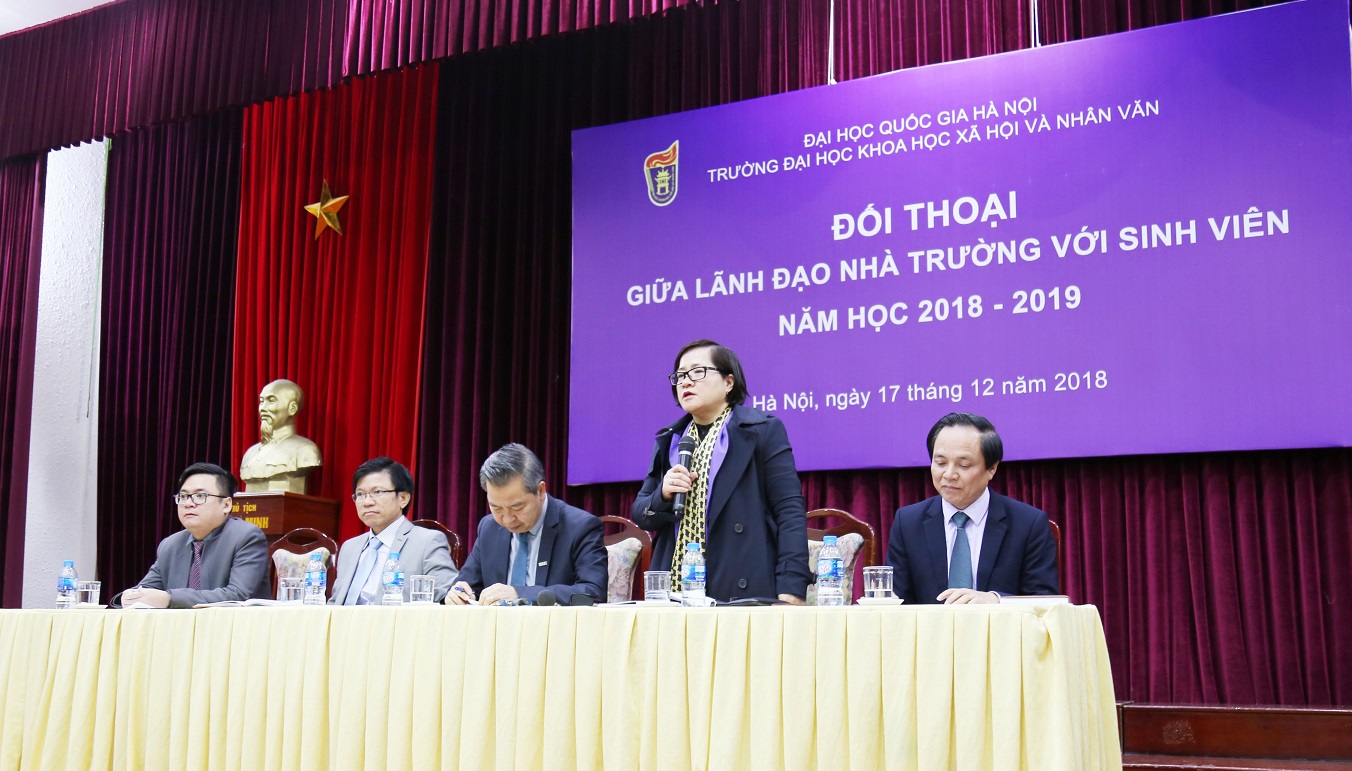 Đối thoại giữa lãnh đạo Nhà trường với sinh viên năm học 2018-2019