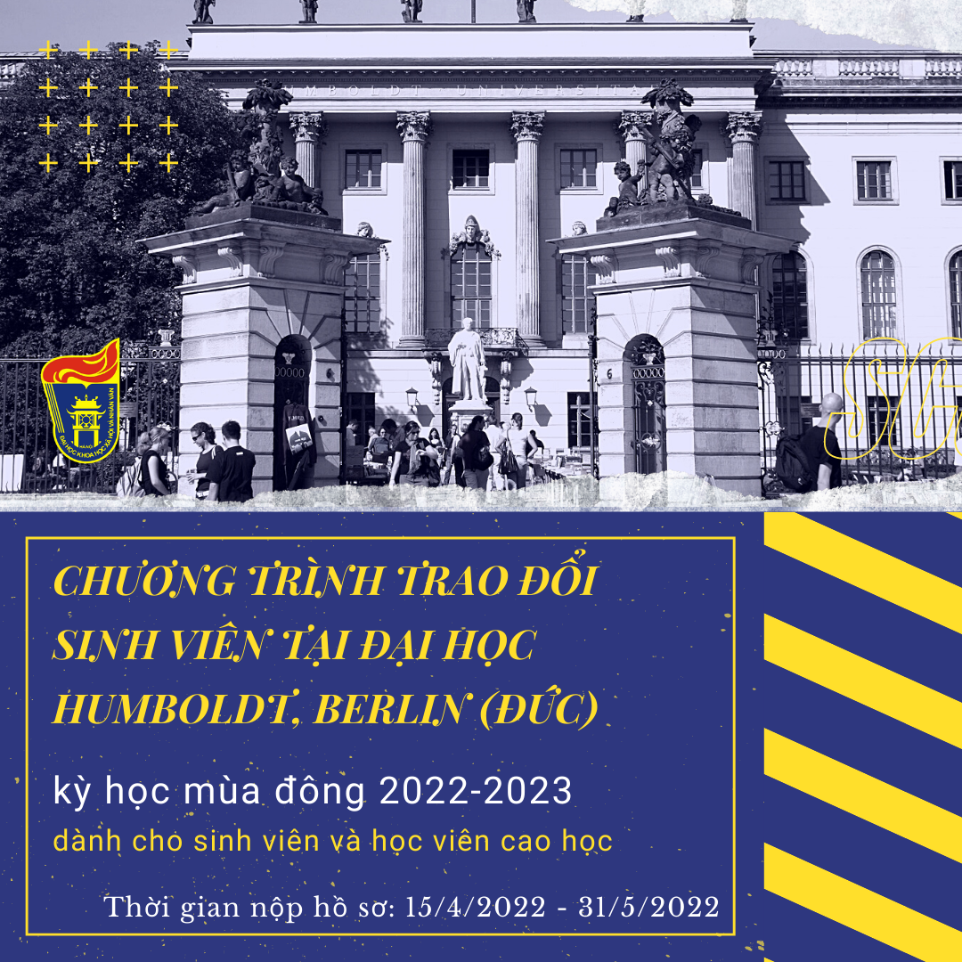 2022 04 08 Chương trình trao đổi sinh viên kỳ học mùa đông 2022 2023 tại Đại học Humboldt (Berlin, CHLB Đức)