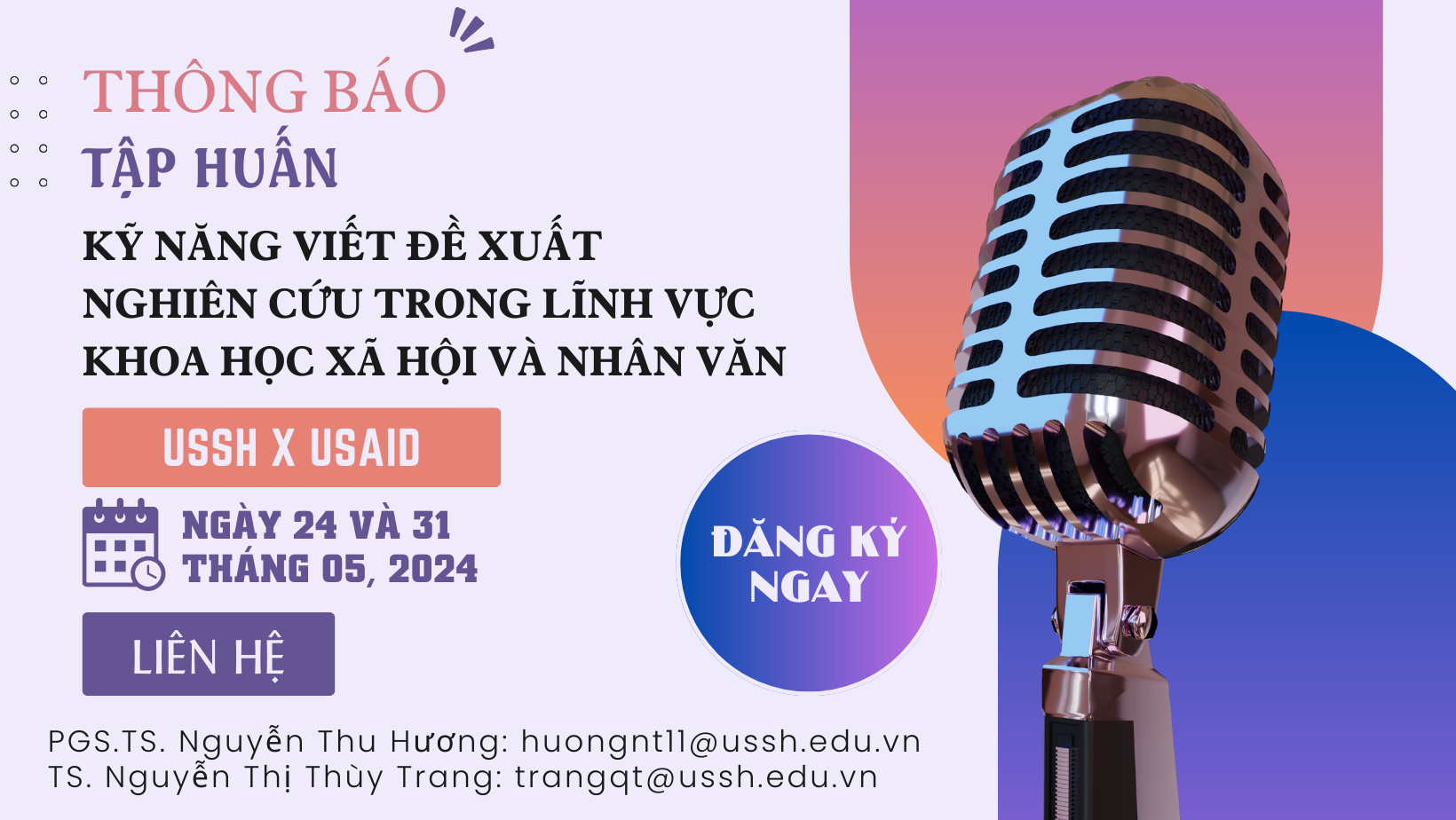 TẬP HUẤN KỸ NĂNG VIẾT ĐỀ XUẤT NGHIÊN CỨU TRONG LĨNH VỰC KHOA HỌC XÃ HỘI VÀ NHÂN VĂN (2)